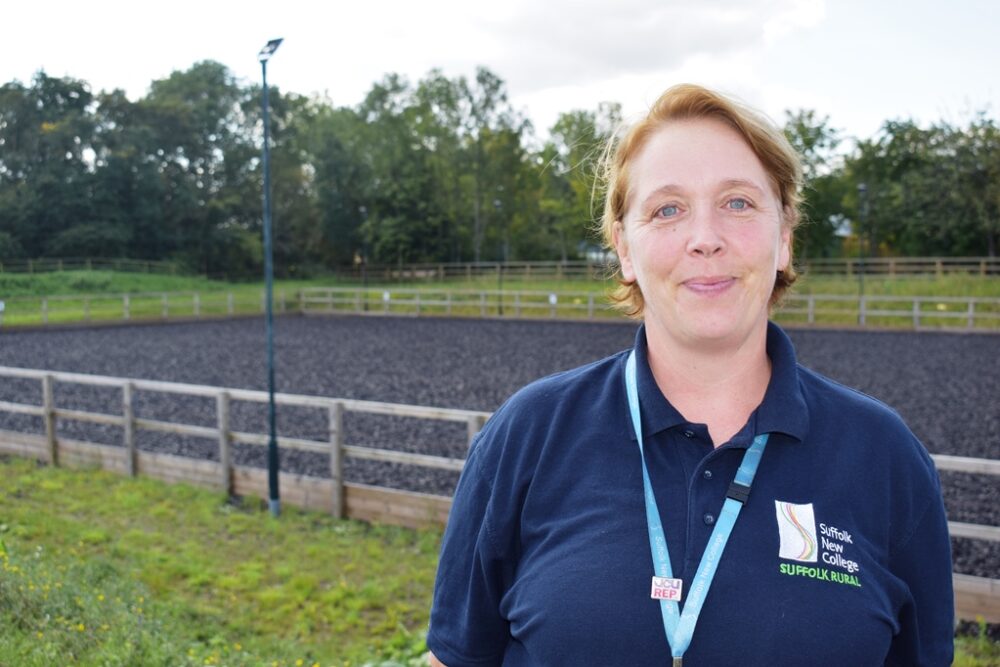 Anne Hardwick at Suffolk Rural Equine Centre