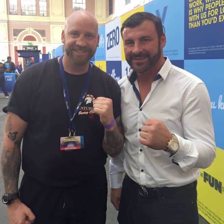 Simon Mullan with Joe Calzaghe
