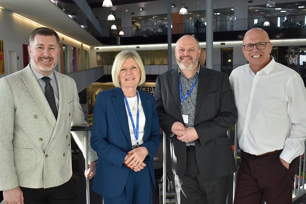 College Principal Alan Pease with College Governors