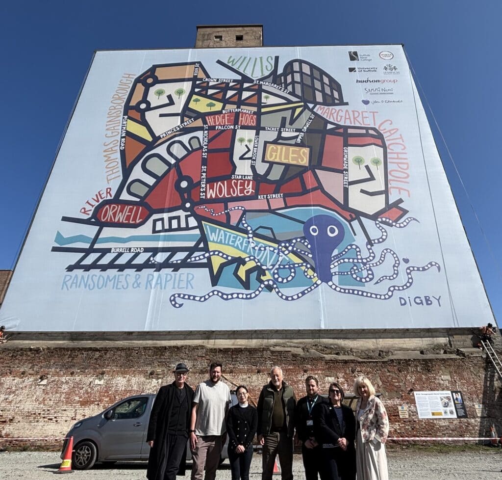 The unveiling of the artwork