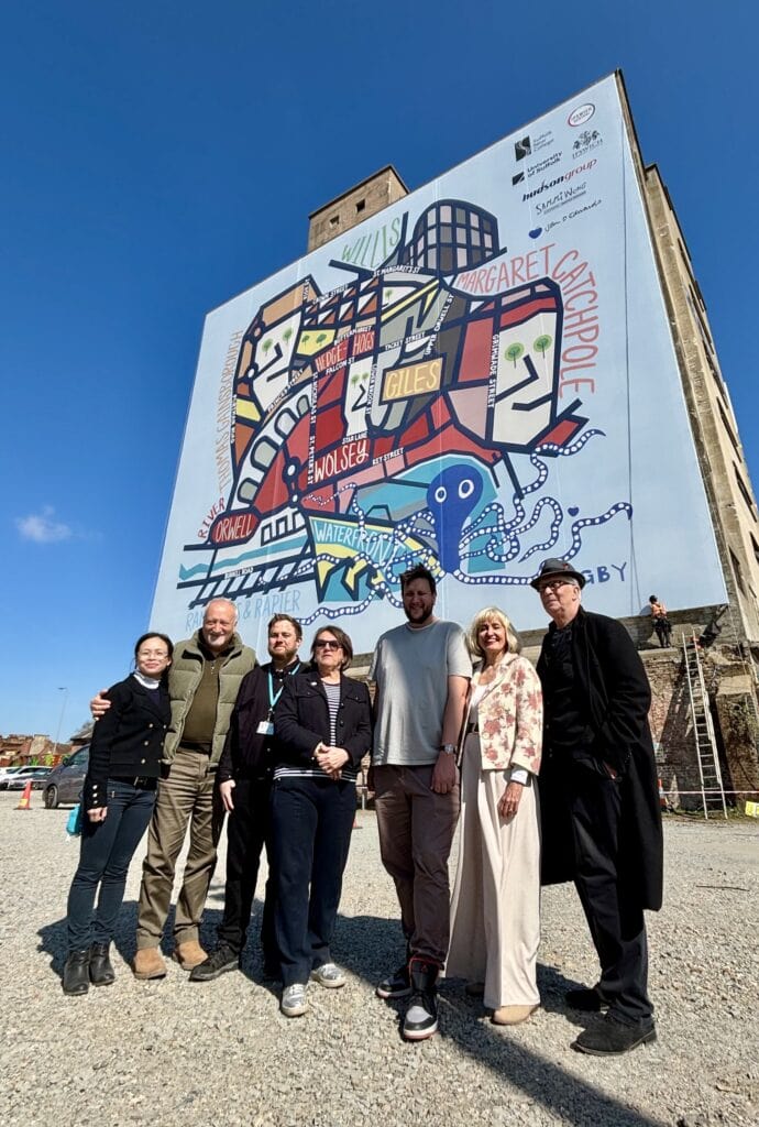 The unveiling of the artwork