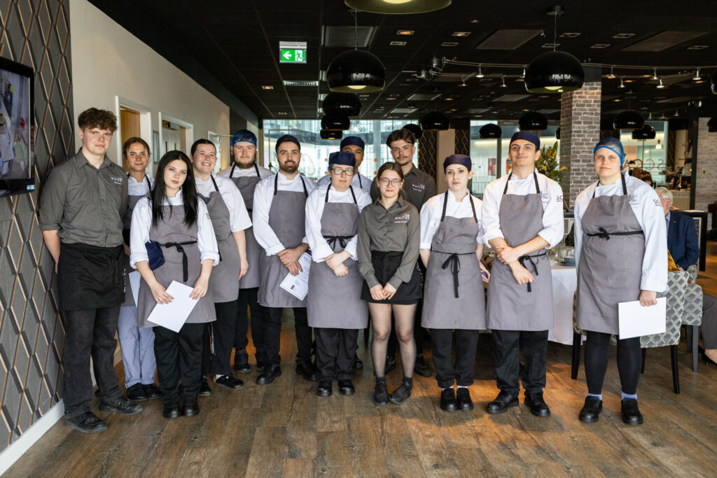 Restaurant teams receiving awards