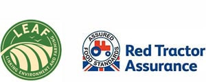 LEAF and Red Tractor Logos